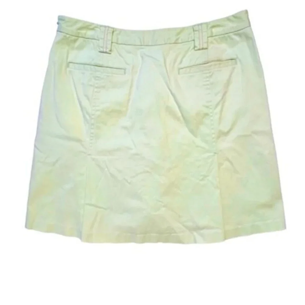 🛍️2 for $25 Sale🛍️ OXFORD GOLF Stretch‎ 8 SKORT SKIRT Green Pink Stitching